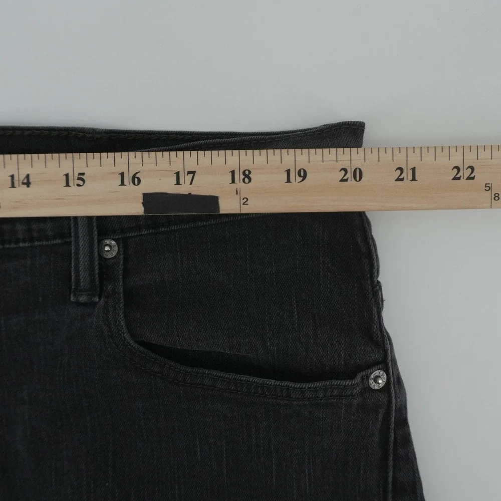 Levi's 569 Loose Straight Jeans Mens 40x32 Black Faded Denim Relaxed Fit